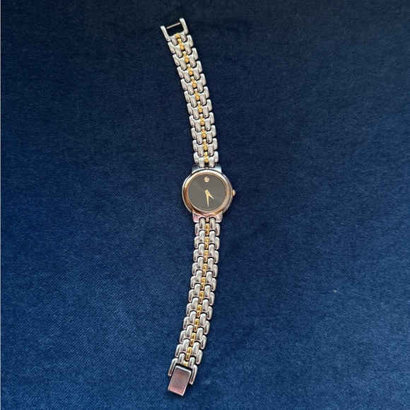 Movado Round Museum Collection Women’s Two
Tone Black Dial Stainless Watch - Picture 1 of 8